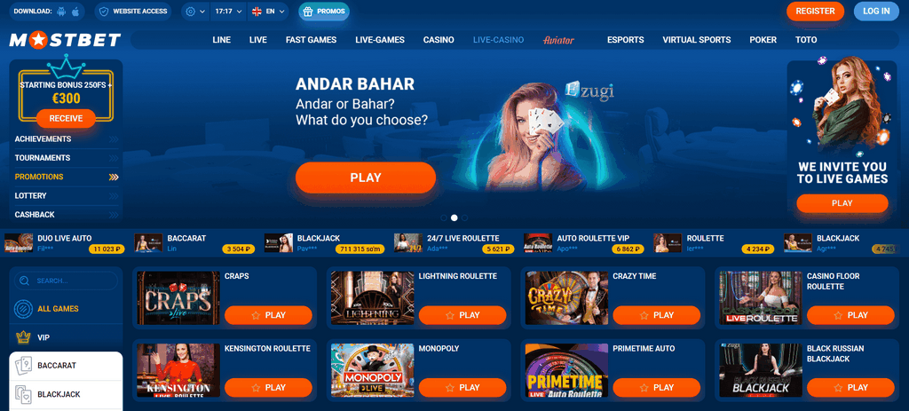 Mostbet Login - Registration